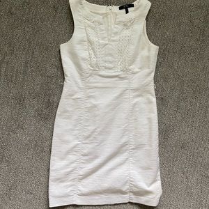 BCBG Paris white midi dress in size S